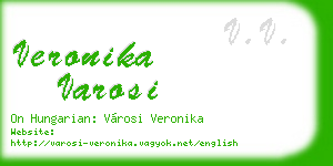 veronika varosi business card